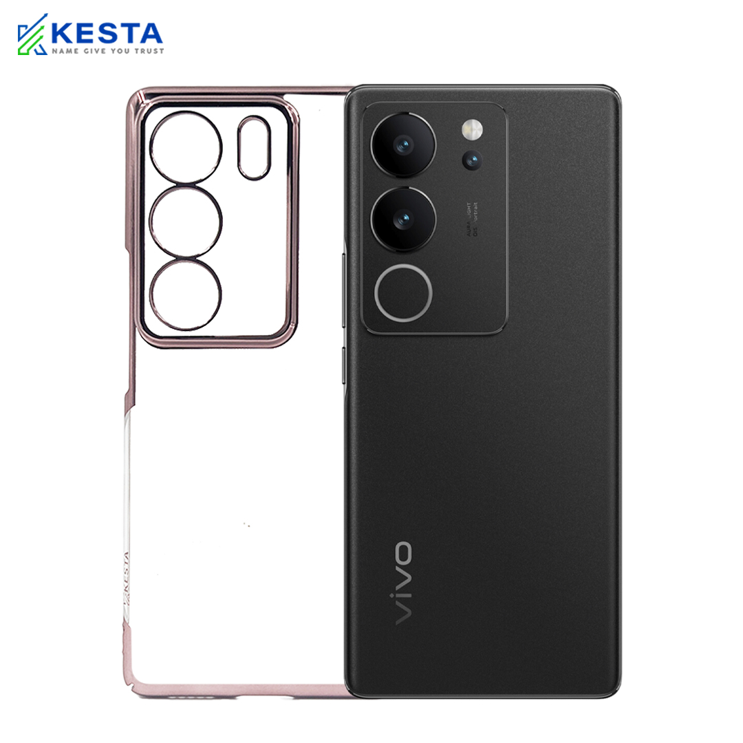 Vivo V 29 Pro Cover - Noble Bronze Transparent Case (Non Slip Grip)